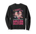 Roller Skating Skate 1970S Sorry Sweatshirt - Minimalist Print for Adults - T-Shirt, Sweatshirt, Hoodie