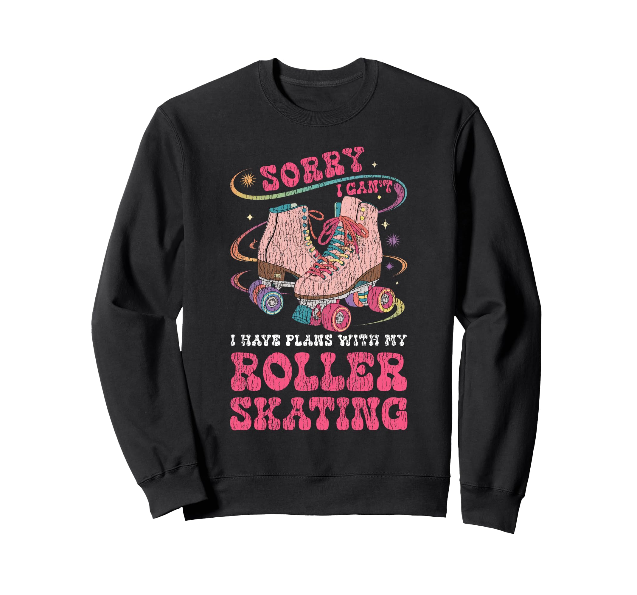 Roller Skating Skate 1970S Sorry Sweatshirt - Minimalist Print for Adults - T-Shirt, Sweatshirt, Hoodie