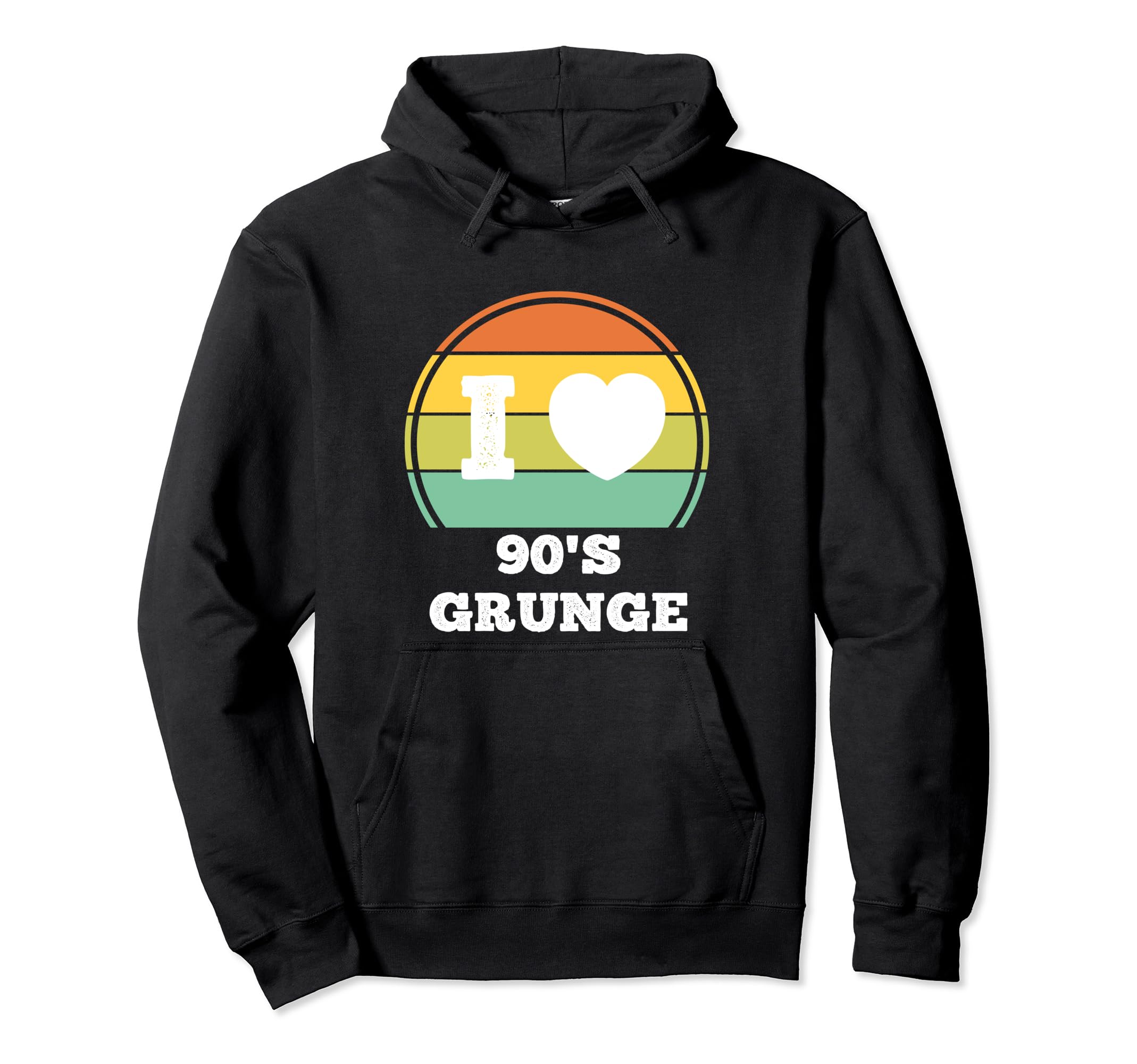 I Love 90S Grunge Rock Music Party Hoodie - Minimalist Print Unisex - T-Shirt, Sweatshirt, Hoodie