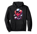 Valentine Soccer Heart Drip Sport Love Hoodie - Unique Graphic Men Women - T-Shirt, Sweatshirt, Hoodie