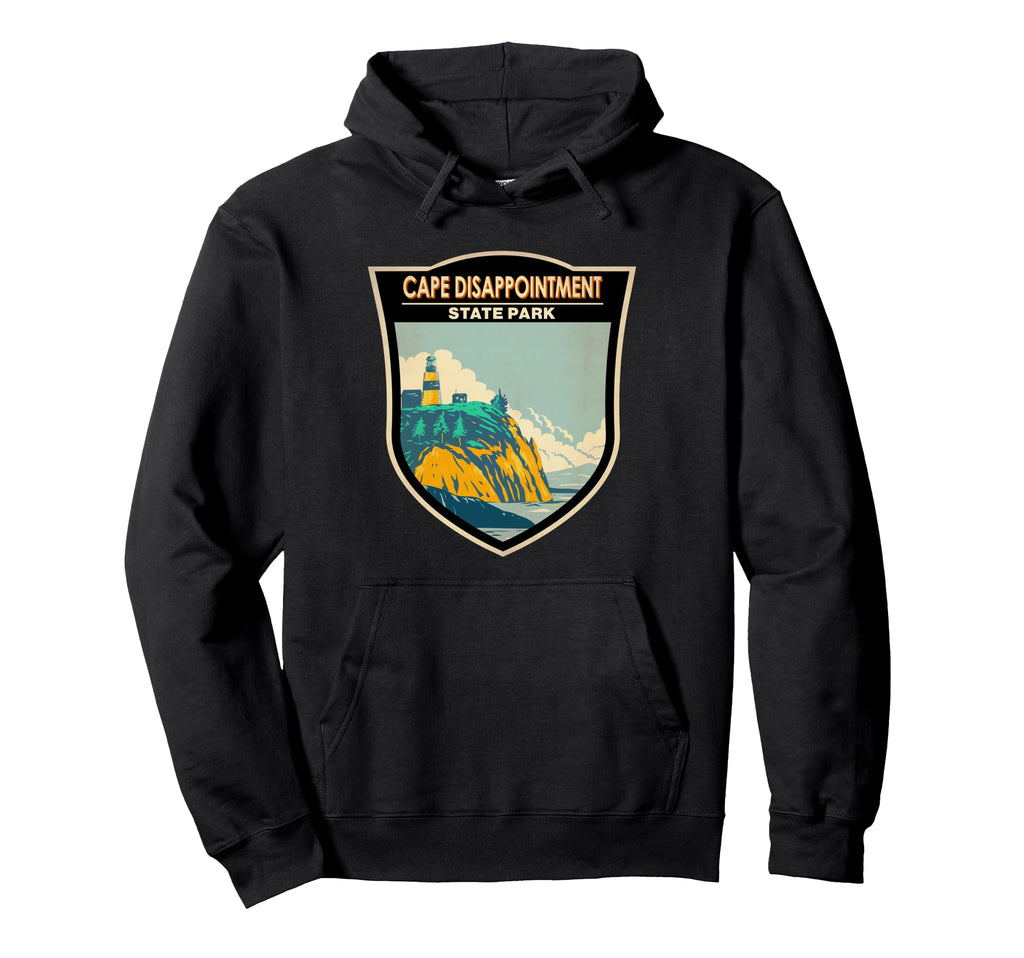 Cape Disappointment State Park Hoodie - Minimalist Print Men Women - T-Shirt, Sweatshirt, Hoodie