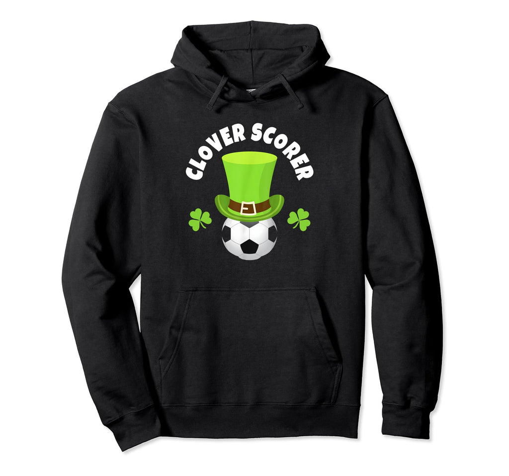 Soccer Striker Clover Scorer Hoodie - Novelty Apparel Unisex - T-Shirt, Sweatshirt, Hoodie