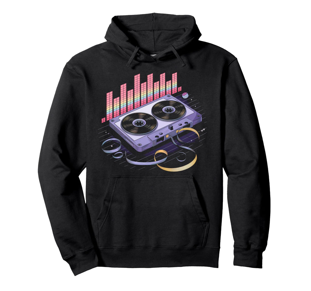 Cassette 80S 90S Party Mixtape Tape Hoodie - Aesthetic Graphic Unisex - T-Shirt, Sweatshirt, Hoodie