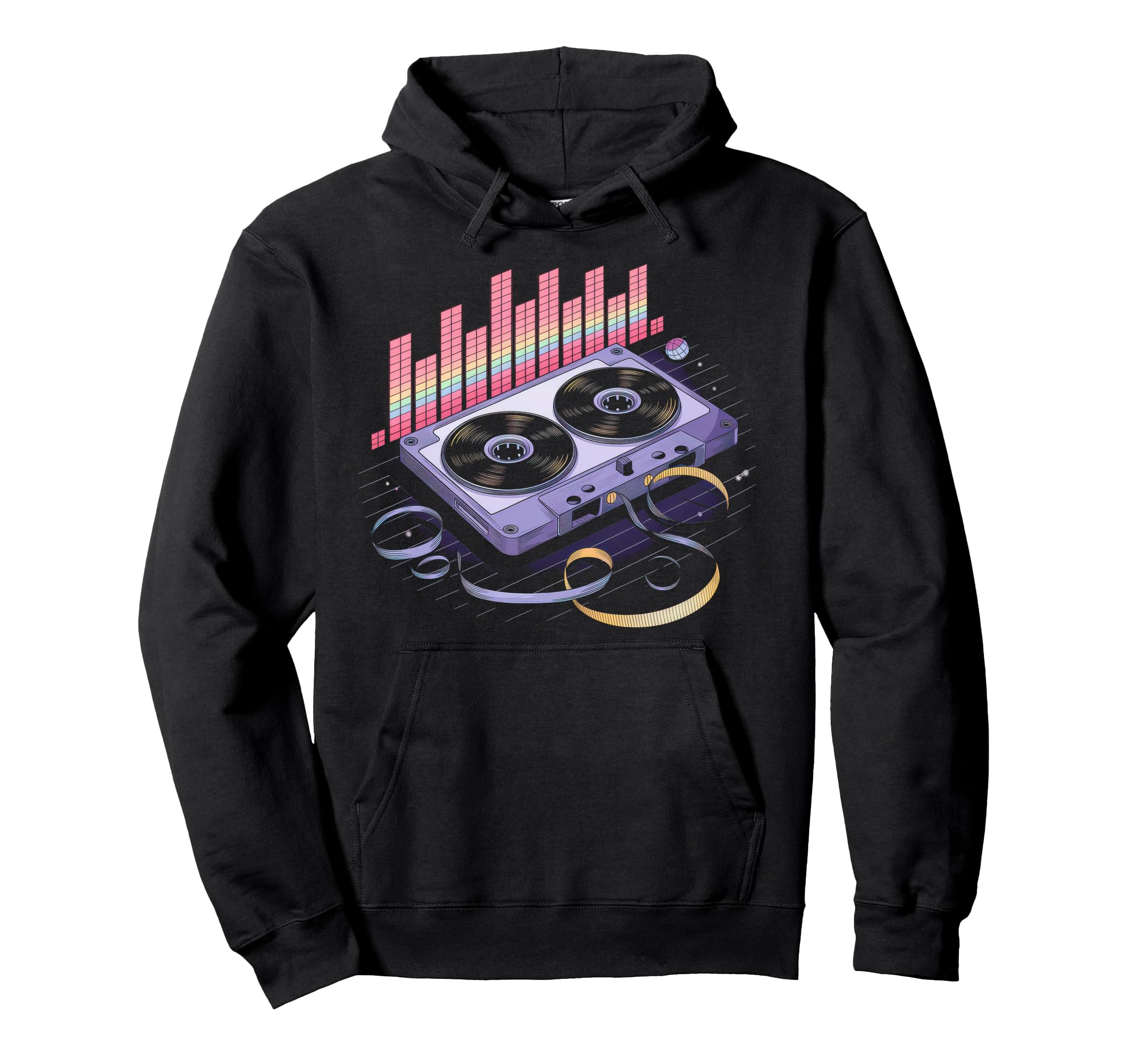 Cassette 80S 90S Party Mixtape Tape Hoodie - Aesthetic Graphic Unisex - T-Shirt, Sweatshirt, Hoodie