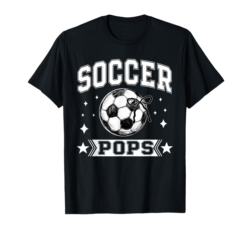 Coquette Bow Soccer Pops Soccer Team T-Shirt - Unique Graphic for Adults - T-Shirt, Sweatshirt, Hoodie