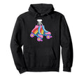 Roller Skates Rainbow Derby Skater Hoodie - Novelty Apparel Men Women - T-Shirt, Sweatshirt, Hoodie