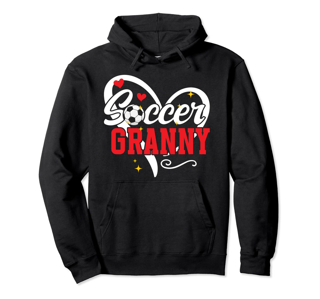Soccer Granny Heart Grandma Granny Hoodie - Novelty Apparel for Adults - T-Shirt, Sweatshirt, Hoodie