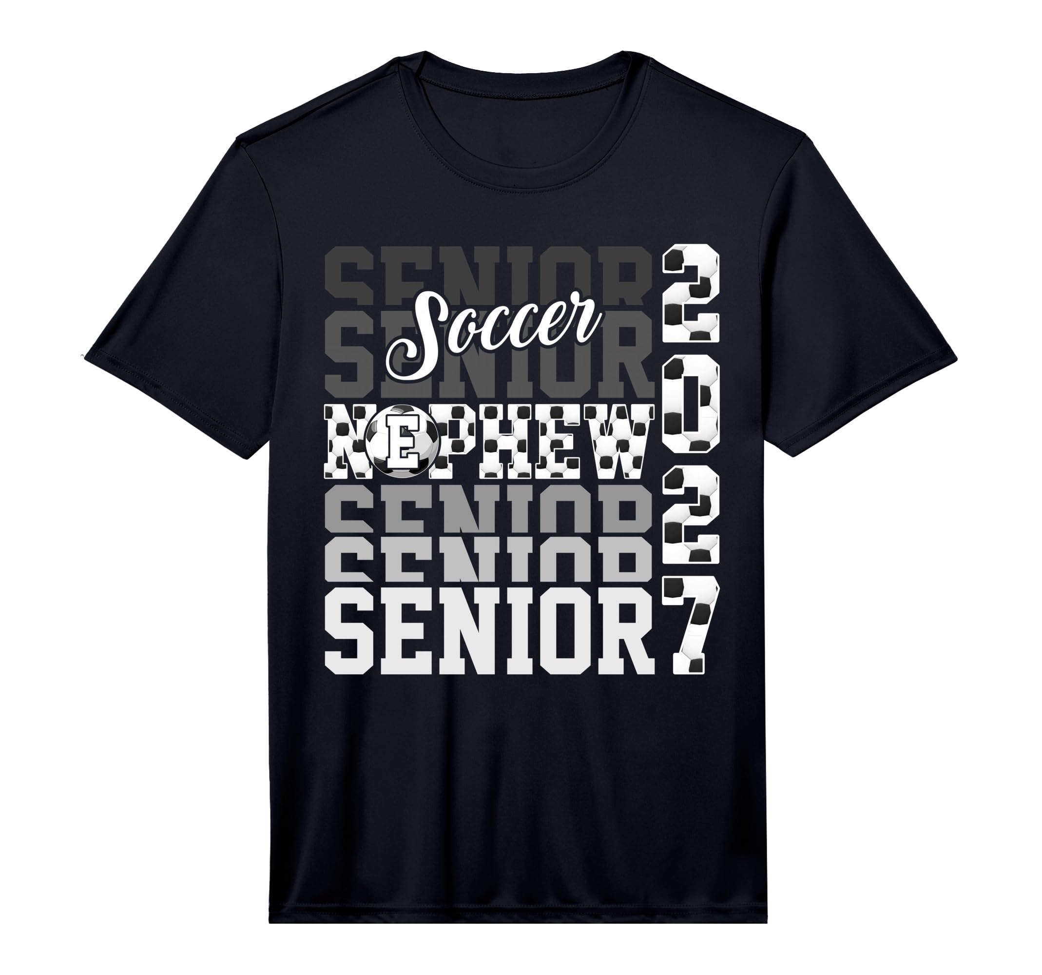 Senior 2027 Soccer Nephew Proud T-Shirt - Streetwear Style for Adults - T-Shirt, Sweatshirt, Hoodie