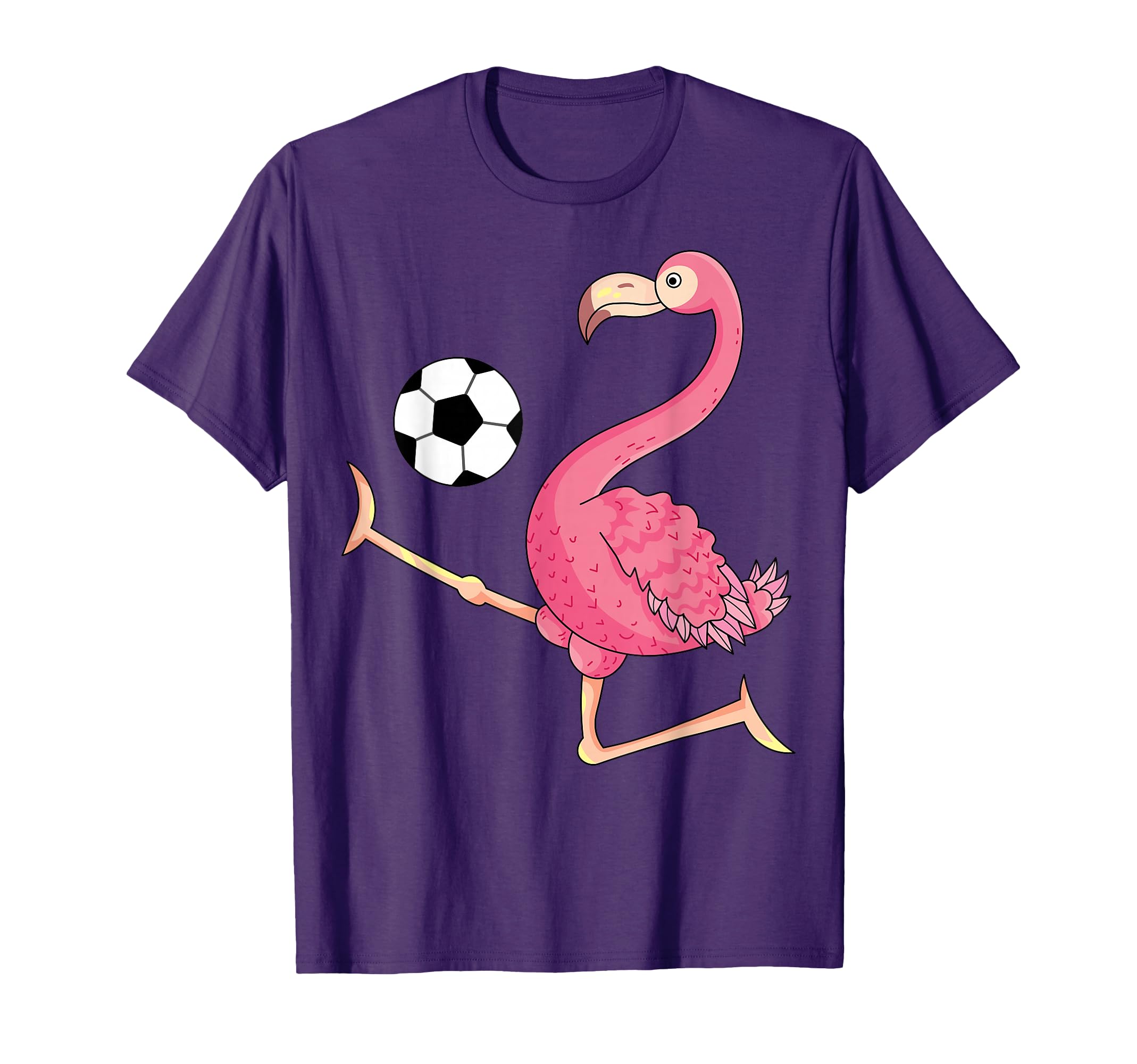 Funny Flamingo Playing Soccer Flamingo T-Shirt - Trendy Graphic Men Women - T-Shirt, Sweatshirt, Hoodie