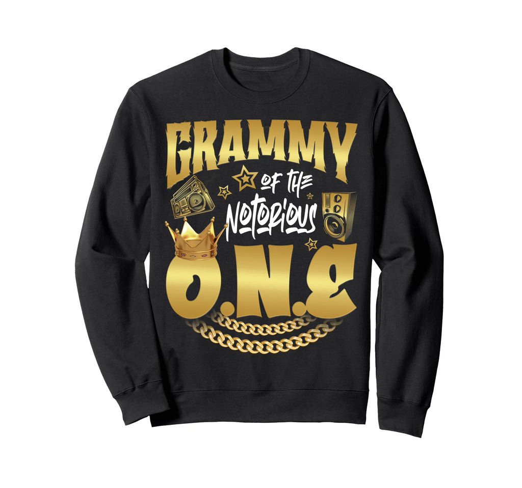 Grammy Notorious One Old School Sweatshirt - Fun Novelty Design for Adults - T-Shirt, Sweatshirt, Hoodie