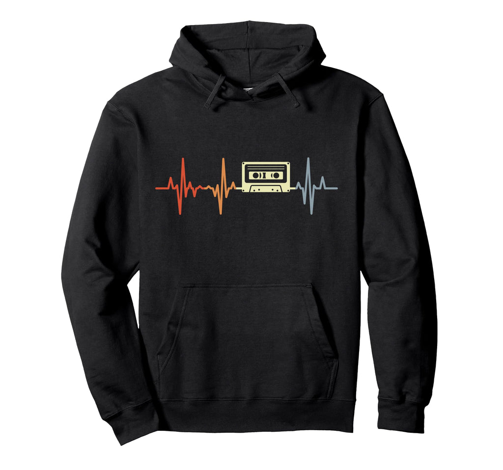 Heartline 80S Cassette Tape Synthwave Hoodie - Custom Art Print Unisex - T-Shirt, Sweatshirt, Hoodie