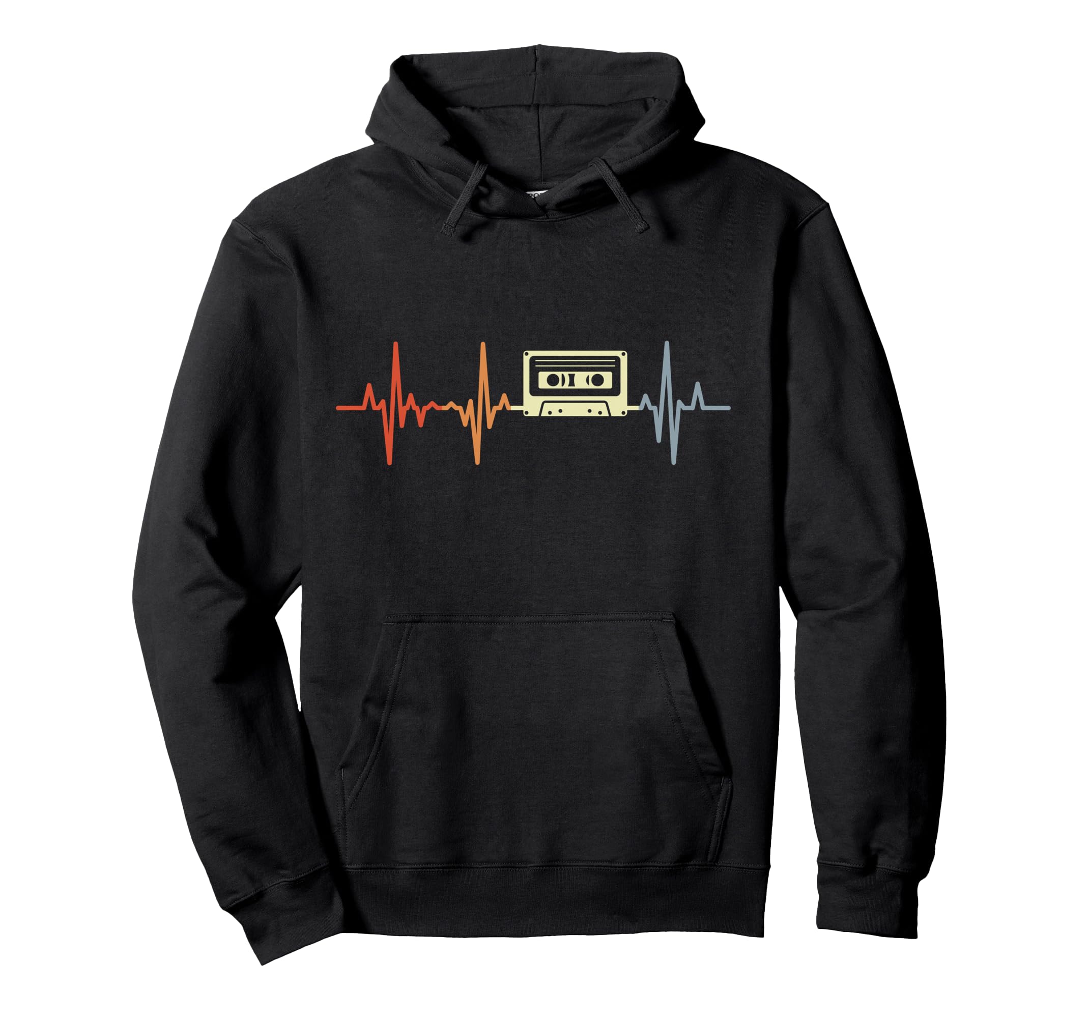 Heartline 80S Cassette Tape Synthwave Hoodie - Custom Art Print Unisex - T-Shirt, Sweatshirt, Hoodie