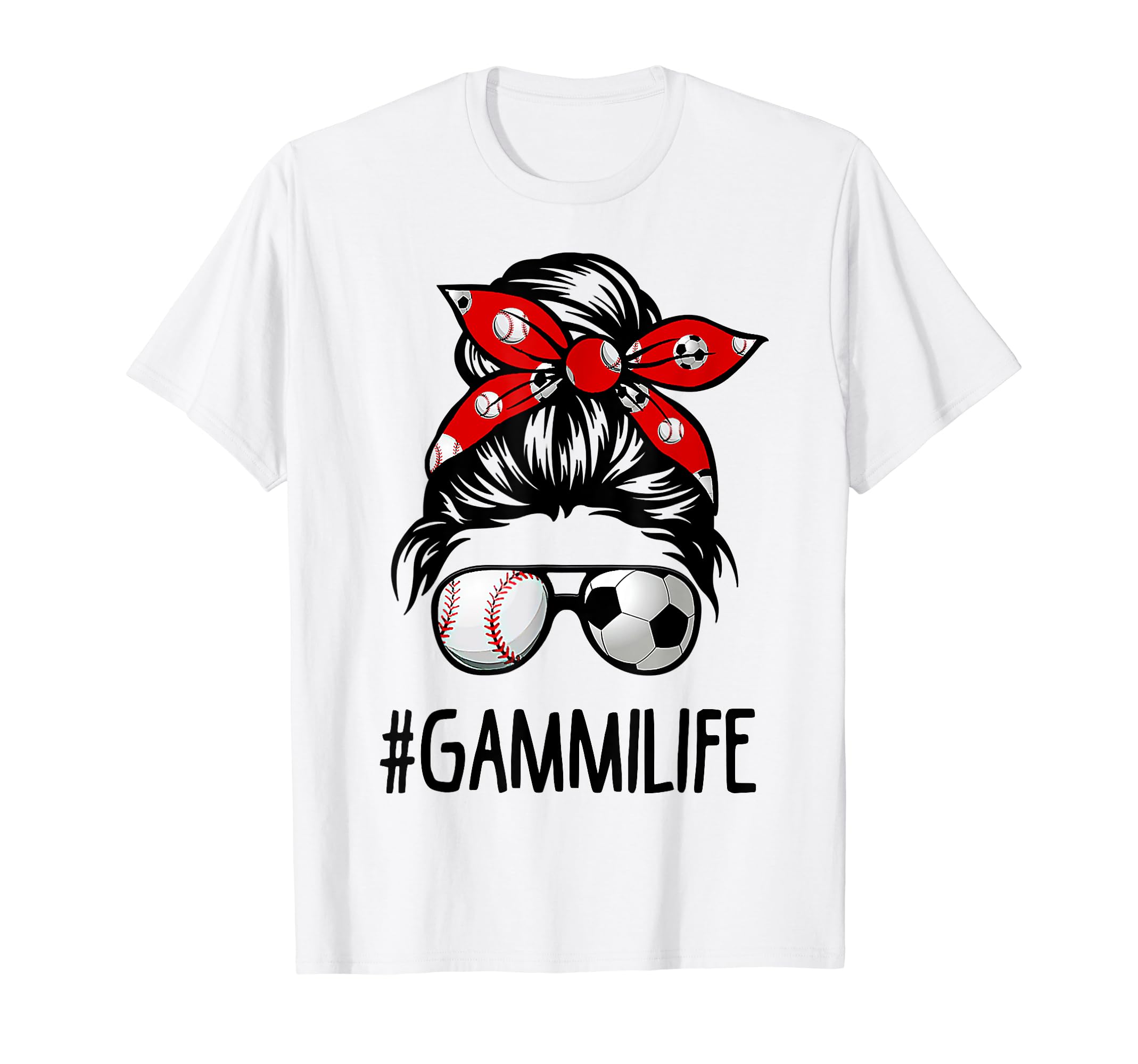 Classy Gammi Life Soccer Messy Bun T-Shirt - Minimalist Print Unisex - T-Shirt, Sweatshirt, Hoodie