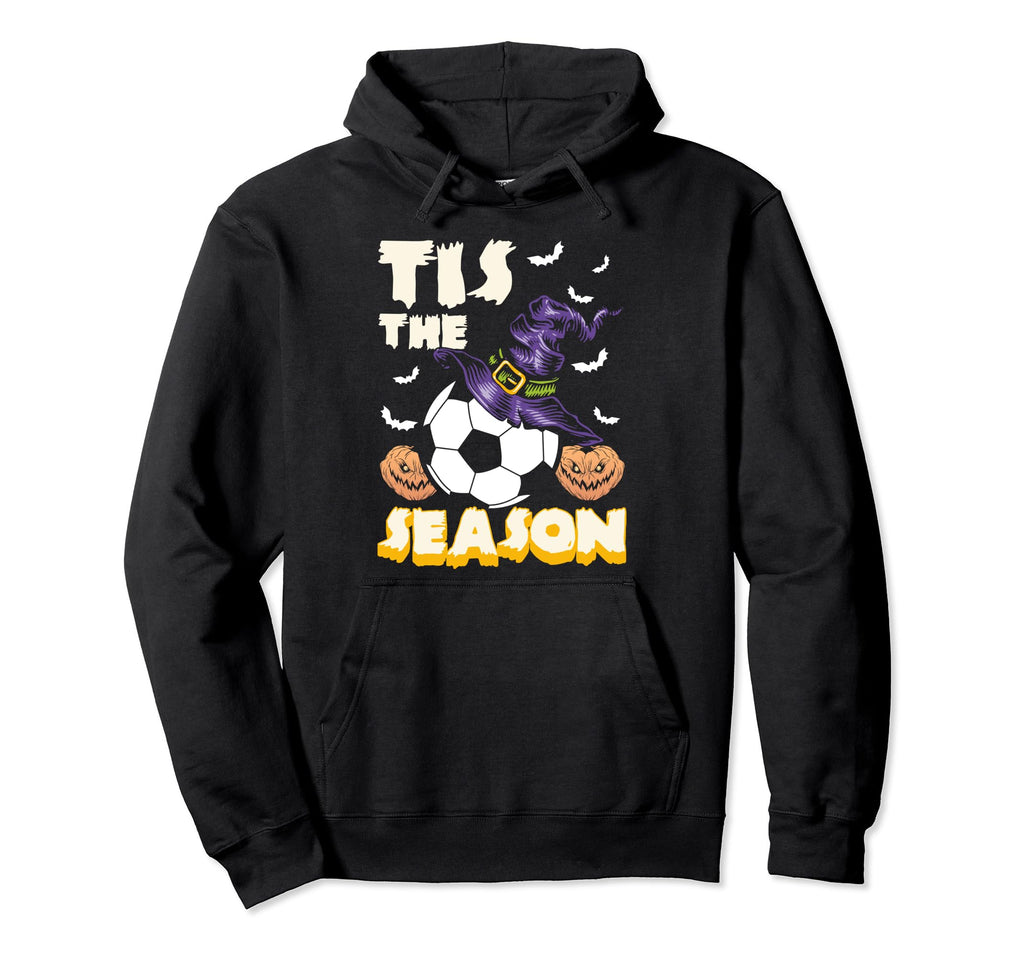 Tis Season Halloween Soccer Hoodie - Trendy Graphic Men Women - T-Shirt, Sweatshirt, Hoodie
