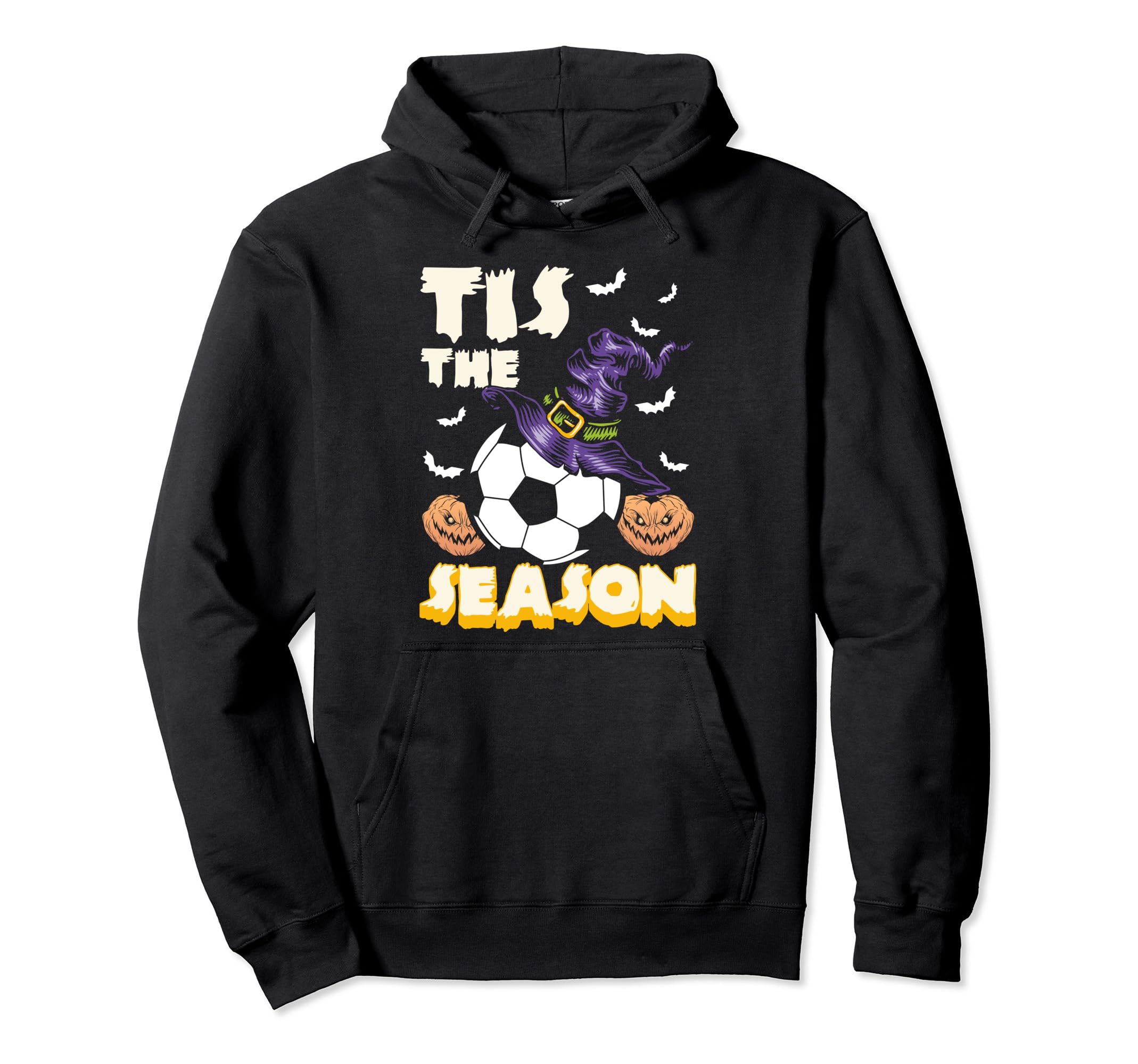 Tis Season Halloween Soccer Hoodie - Trendy Graphic Men Women - T-Shirt, Sweatshirt, Hoodie