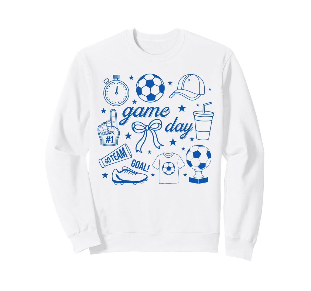 Preppy Game Day Soccer Mom Streetwear Sweatshirt - Minimalist Print Unisex - T-Shirt, Sweatshirt, Hoodie