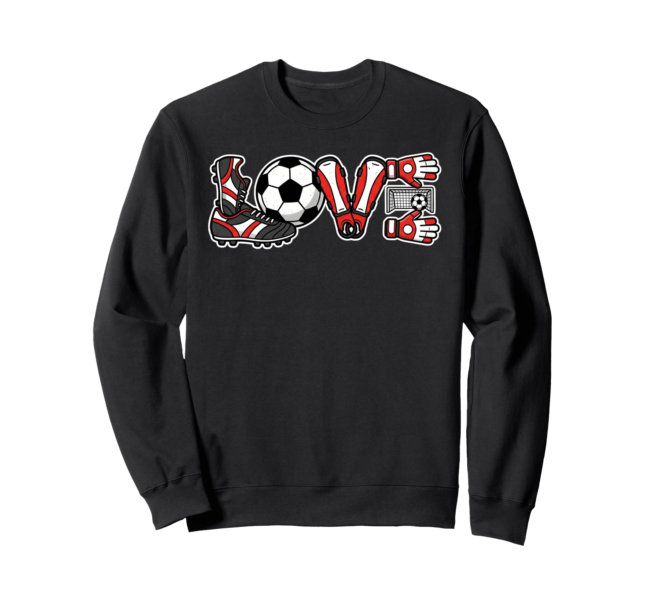 Love Soccer Ball Sports Soccer Sweatshirt - Fun Novelty Design Unisex - T-Shirt, Sweatshirt, Hoodie