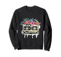 Music Tape Floral Flowers 80S Sweatshirt - Aesthetic Graphic Men Women - T-Shirt, Sweatshirt, Hoodie