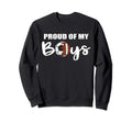 Proud My Funny Football Soccer Mom Sweatshirt - Custom Art Print for Adults - T-Shirt, Sweatshirt, Hoodie