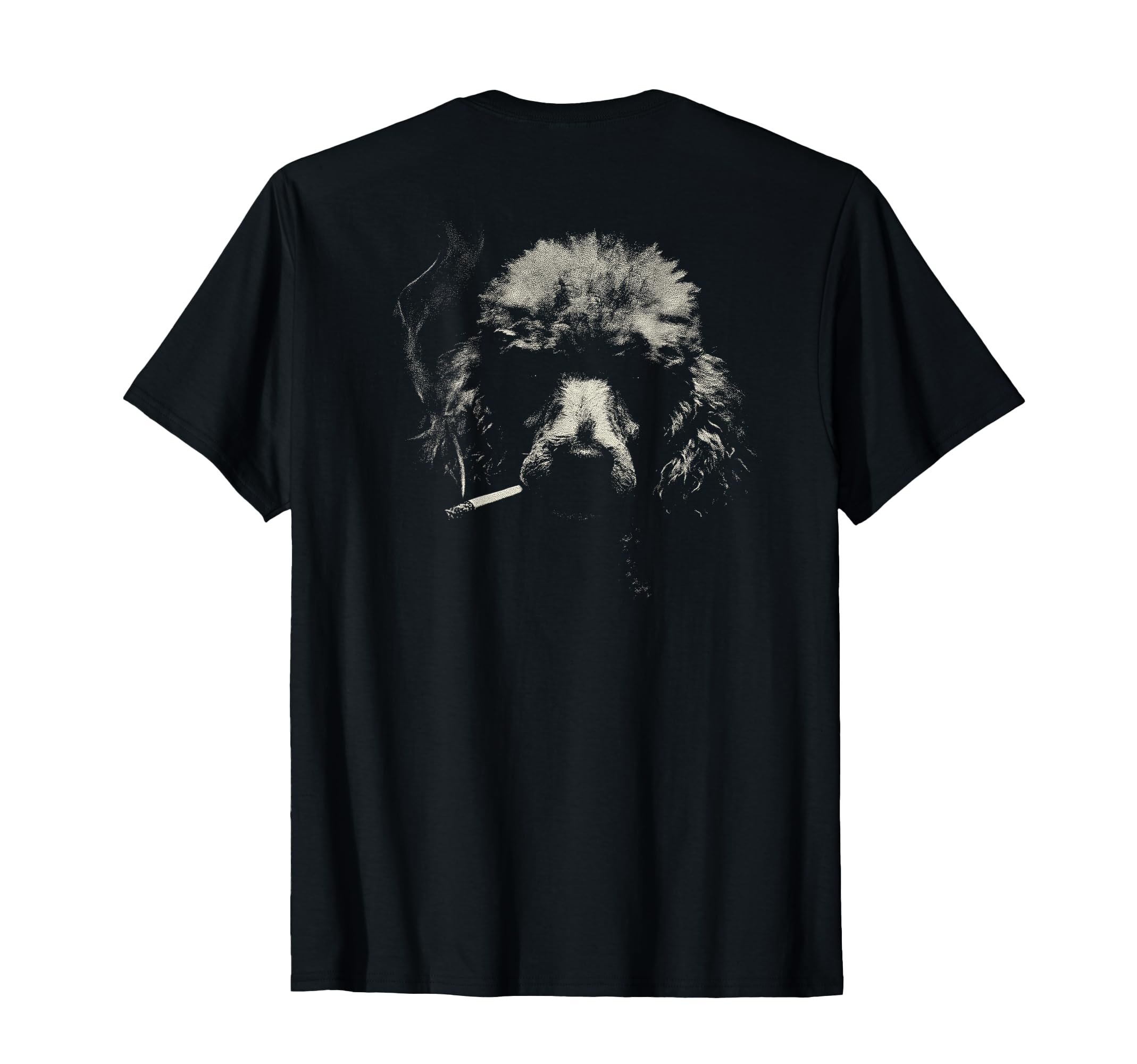Poodle Smoking Cigarette Grunge Meme 90S T-Shirt - Trendy Graphic Unisex - T-Shirt, Sweatshirt, Hoodie