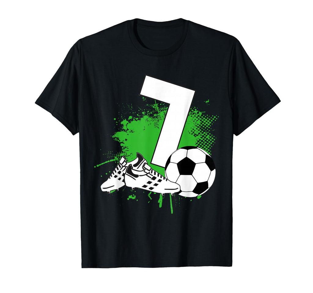 7Th Birthday 7 Years Soccer T-Shirt - Aesthetic Graphic for Adults - T-Shirt, Sweatshirt, Hoodie