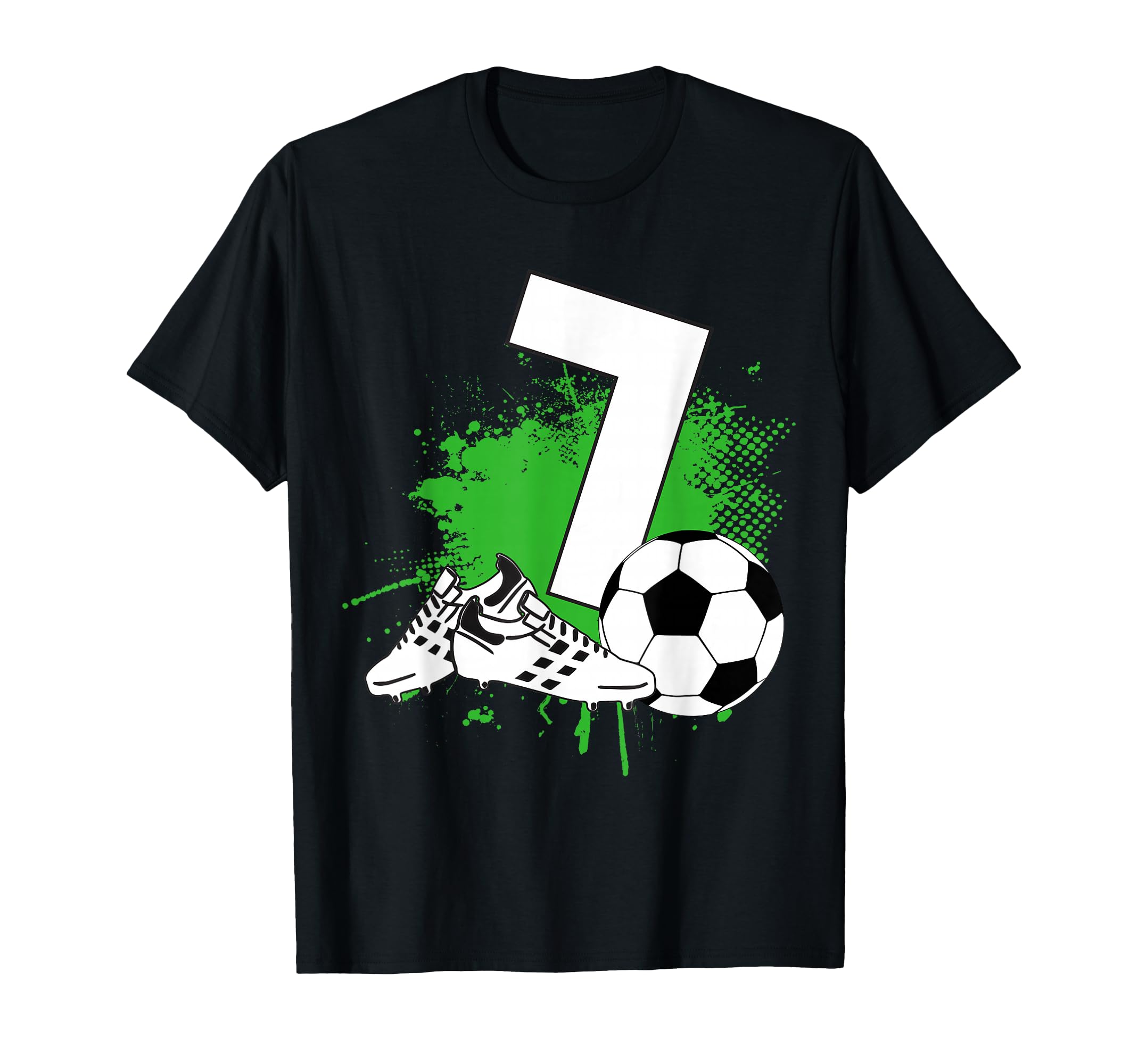 7Th Birthday 7 Years Soccer T-Shirt - Aesthetic Graphic for Adults - T-Shirt, Sweatshirt, Hoodie