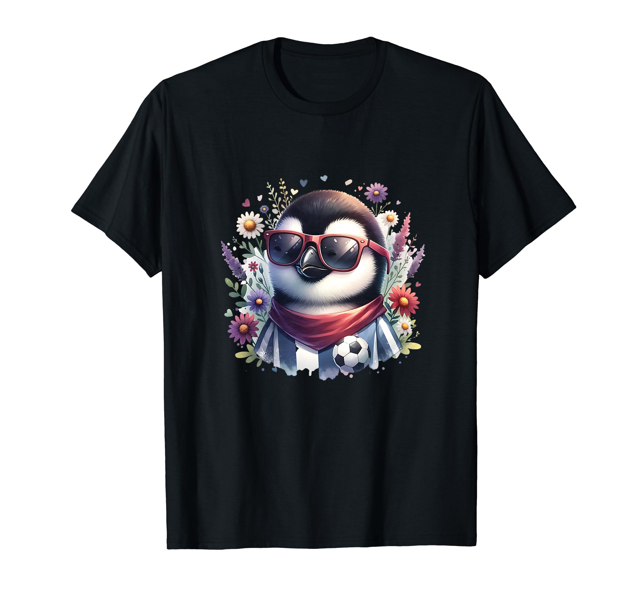 Penguin Soccer Champion T-Shirt - Custom Art Print Unisex - T-Shirt, Sweatshirt, Hoodie