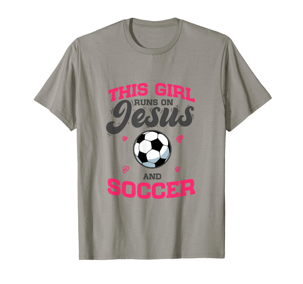 Christian Soccer Player This Runs Jesus T-Shirt - Graphic Print for Adults - T-Shirt, Sweatshirt, Hoodie