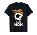 Ball Mom Funny Soccer Leopard Mom T-Shirt - Custom Art Print for Adults - T-Shirt, Sweatshirt, Hoodie