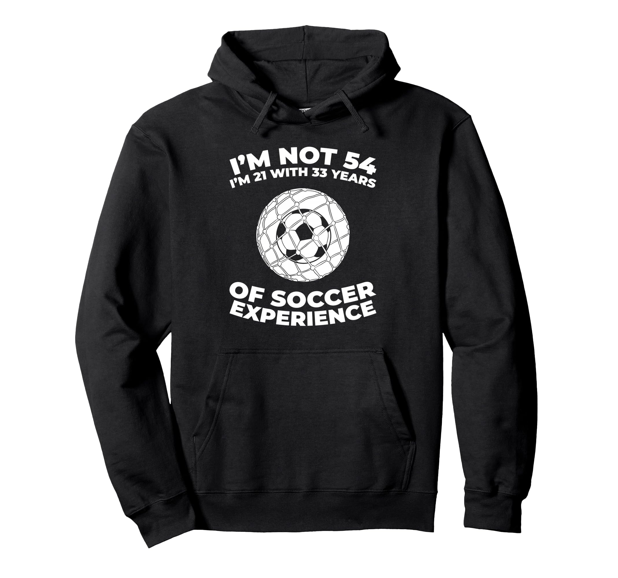 54Th Birthday Soccer Team Player Hoodie - Minimalist Print Men Women - T-Shirt, Sweatshirt, Hoodie