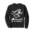 He Is Rizzin Christian Soccer Sweatshirt - Fun Novelty Design for Adults - T-Shirt, Sweatshirt, Hoodie