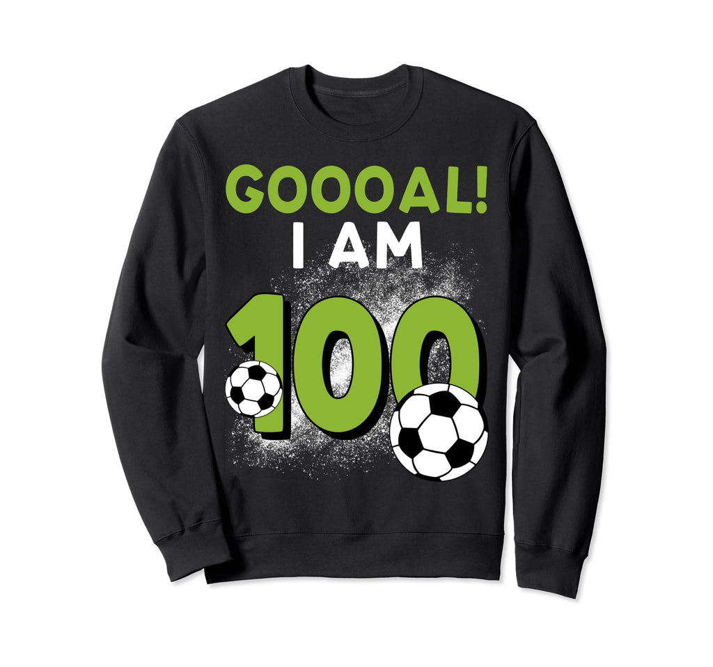 100Th Birthday Soccer Theme 100Year Sweatshirt - Unique Graphic Men Women - T-Shirt, Sweatshirt, Hoodie