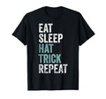 Eat Sleep Hat Trick Repeat Funny Soccer T-Shirt - Graphic Print for Adults - T-Shirt, Sweatshirt, Hoodie