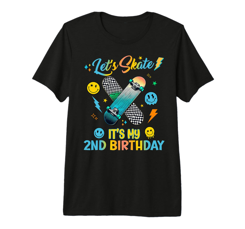 Skateboard Birthday Roller Skates T-Shirt - Casual Everyday Wear Men Women - T-Shirt, Sweatshirt, Hoodie