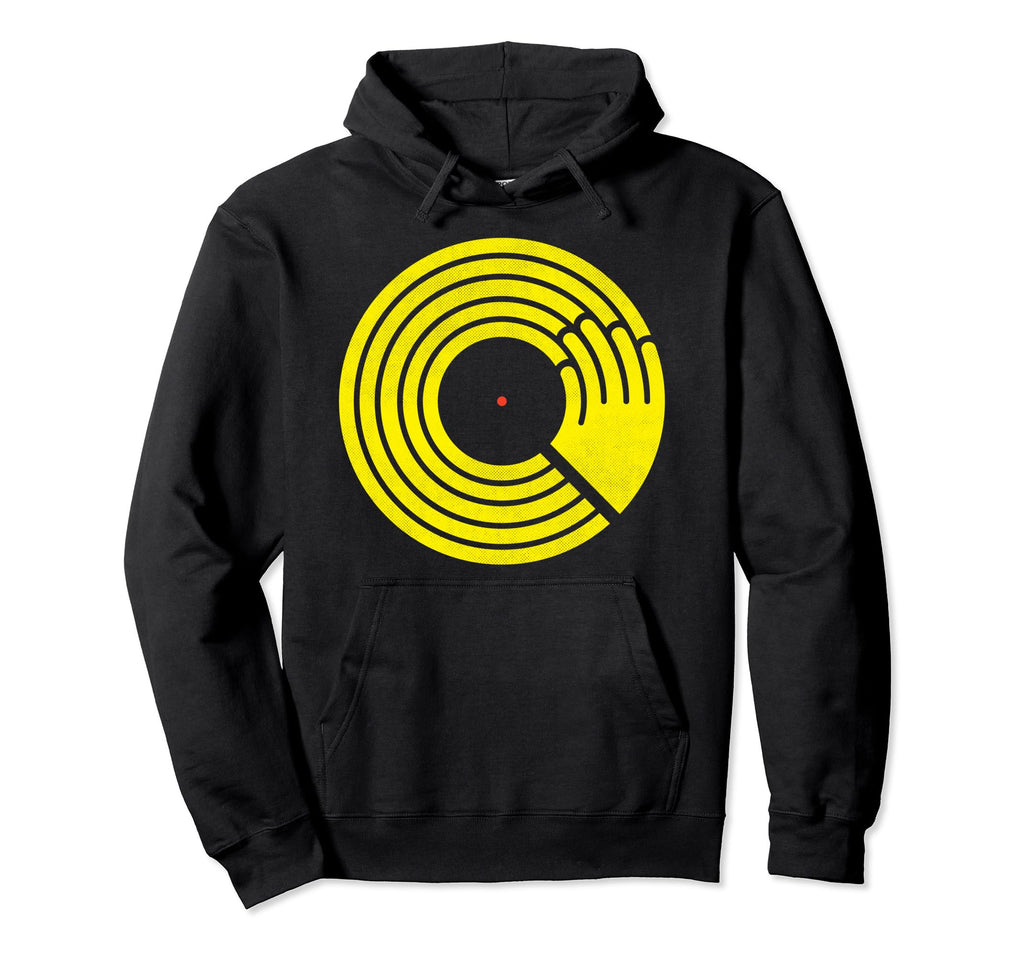 Hip Hop Rap Vinyl Dj Old School Hoodie - Minimalist Print Men Women - T-Shirt, Sweatshirt, Hoodie