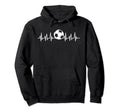 Heartbeat Ekg Heart Sports Soccer Hoodie - Fun Novelty Design for Adults - T-Shirt, Sweatshirt, Hoodie