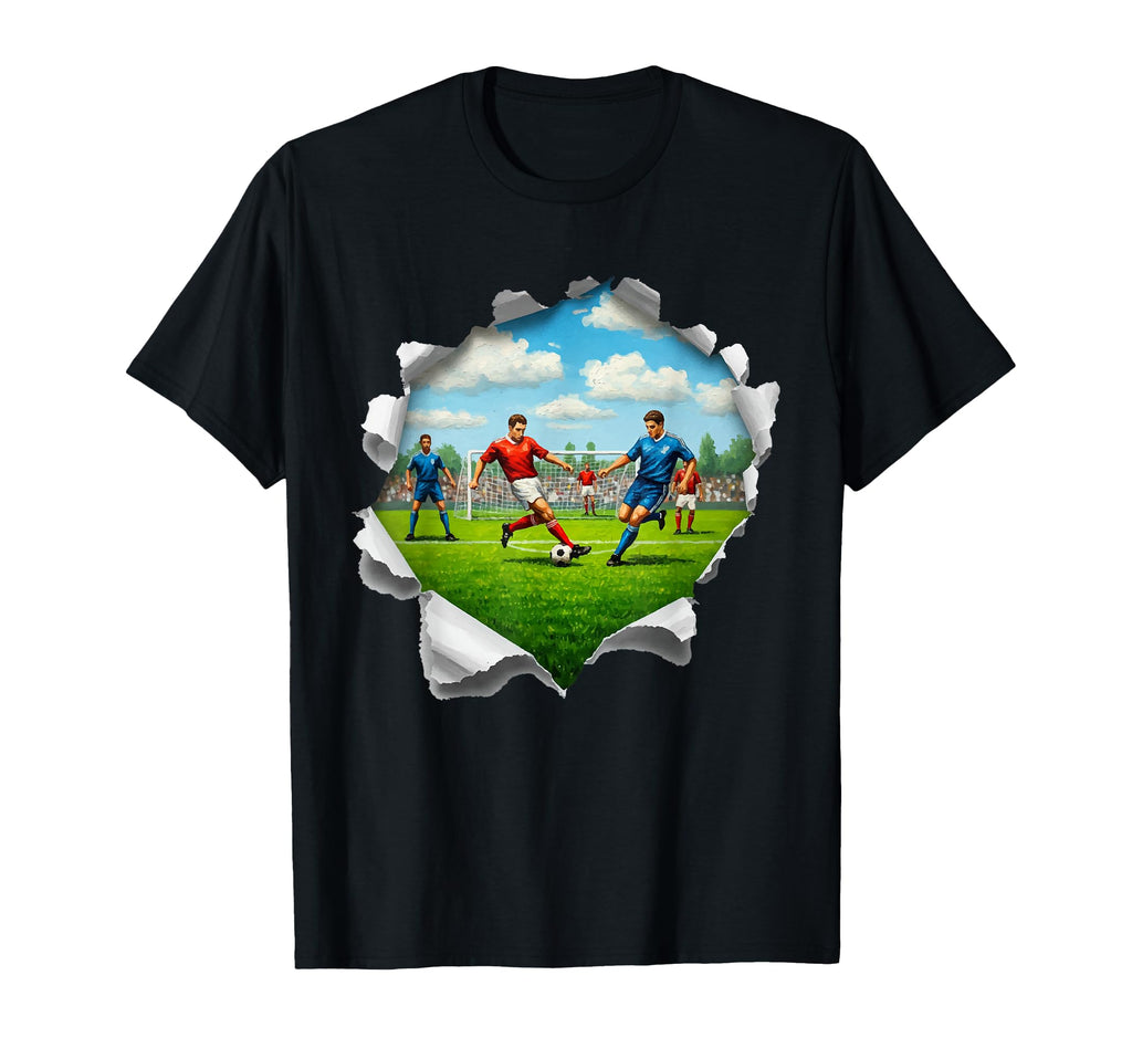 Soccer Torn Interesting Fun T-Shirt - Streetwear Style Unisex - T-Shirt, Sweatshirt, Hoodie