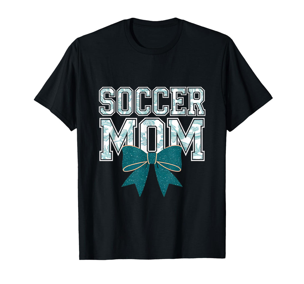 Soccer Mom Coquette Bow Mothers Day T-Shirt - Custom Art Print Men Women - T-Shirt, Sweatshirt, Hoodie
