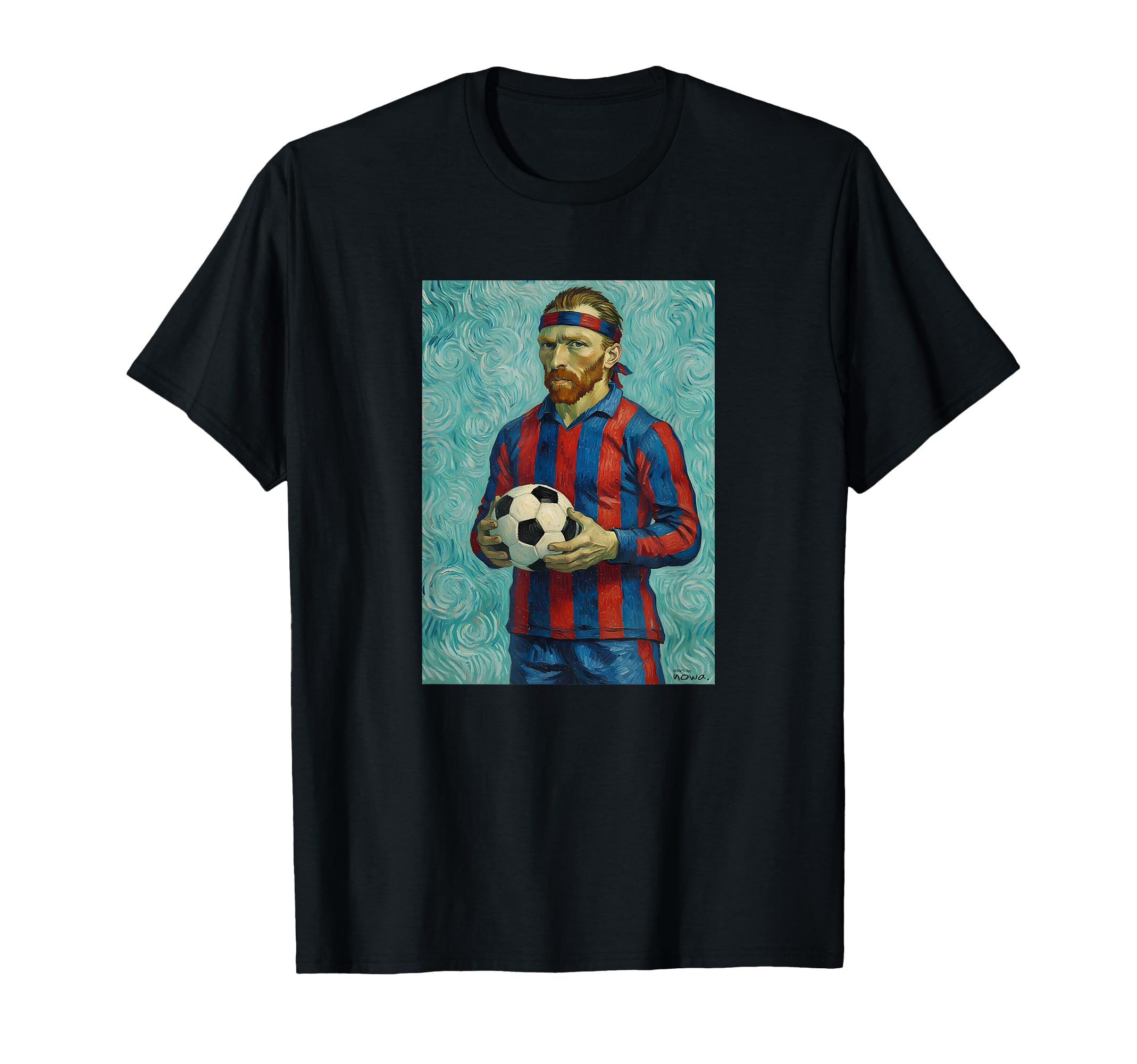 Vincent Stripes Loves Football Soccer T-Shirt - Custom Art Print Unisex - T-Shirt, Sweatshirt, Hoodie