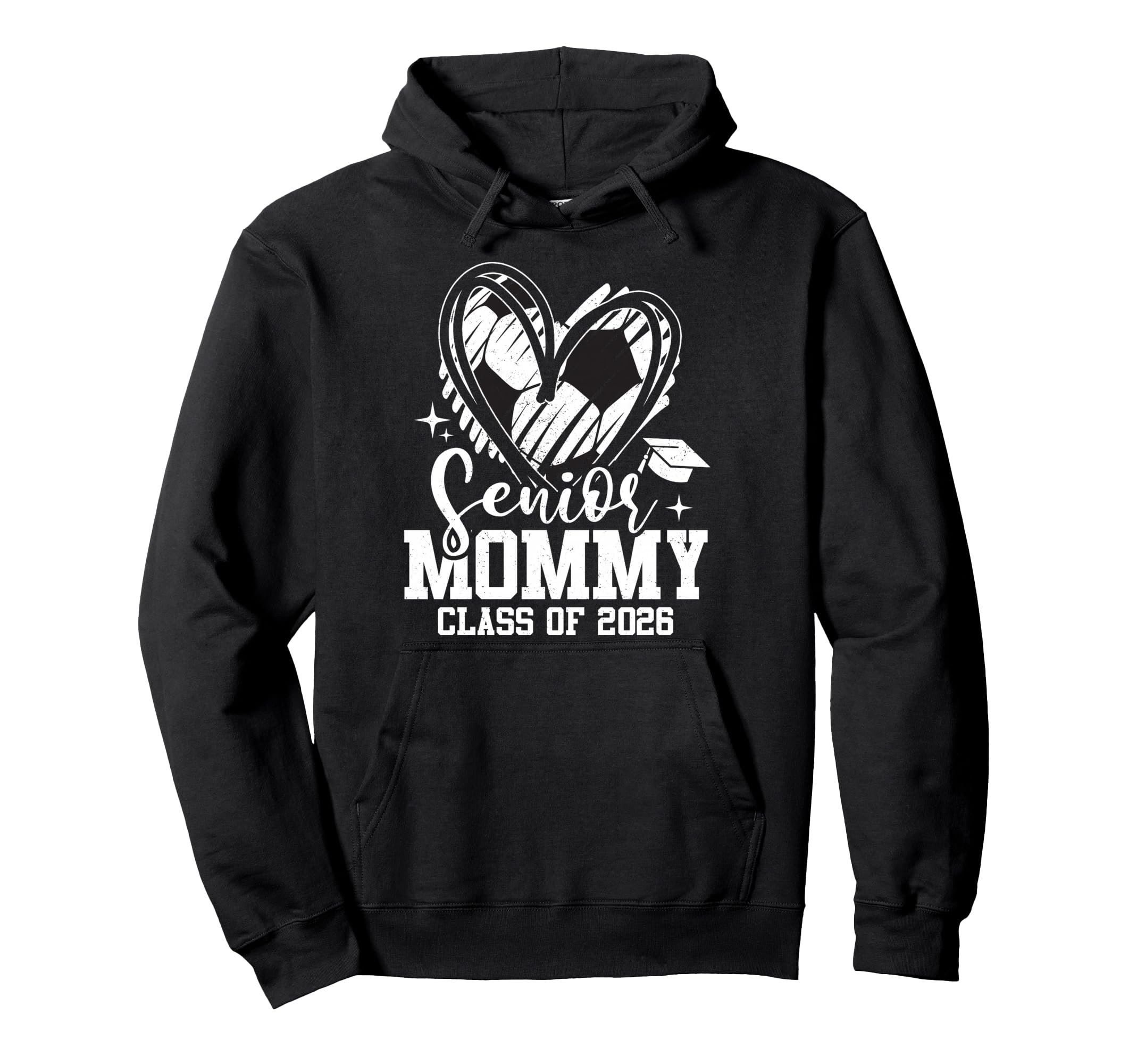 Senior Mommy Class 2026 Soccer Hoodie - Custom Art Print for Adults - T-Shirt, Sweatshirt, Hoodie
