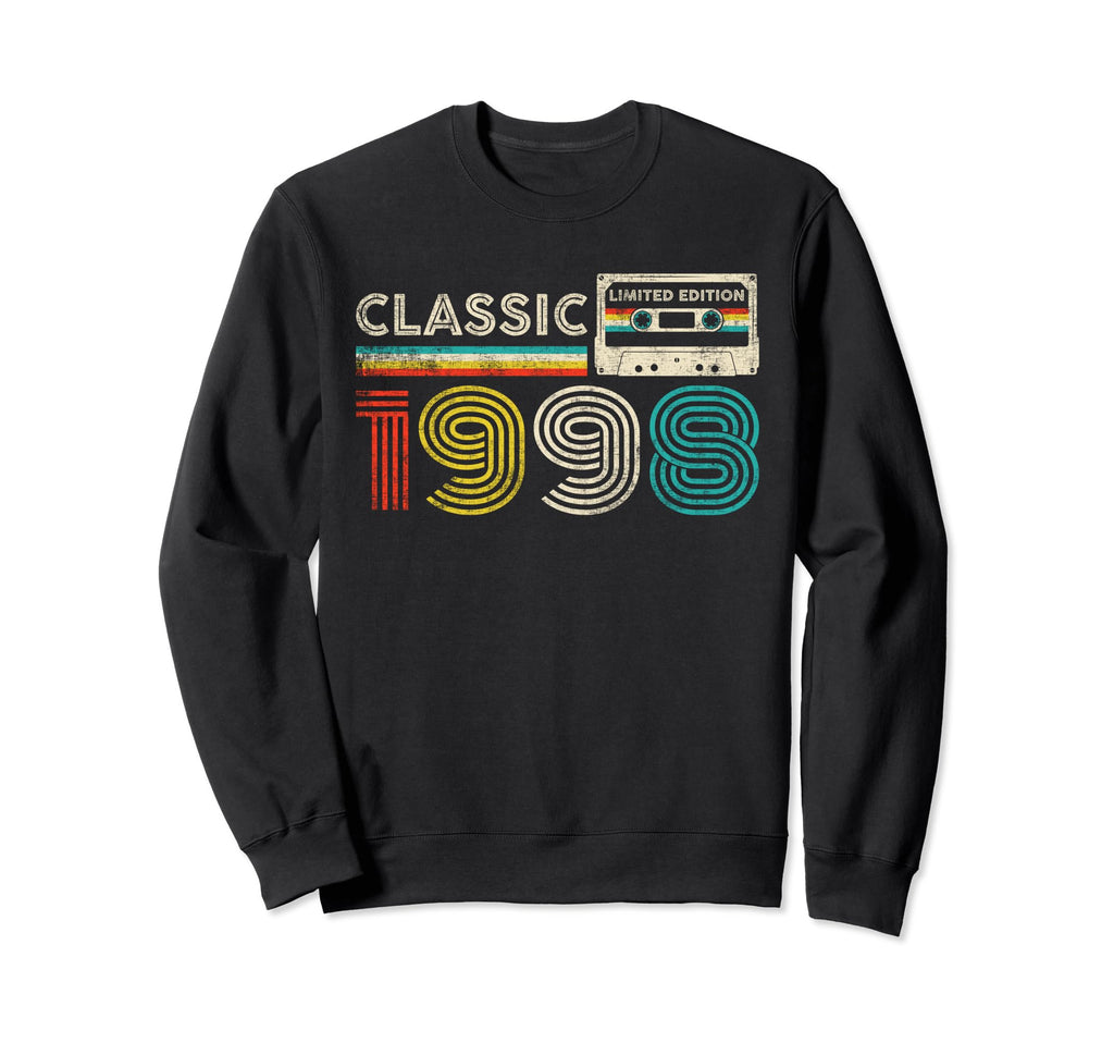 1998 Birthday 1998 Cassette Tape Sweatshirt - Novelty Apparel Men Women - T-Shirt, Sweatshirt, Hoodie