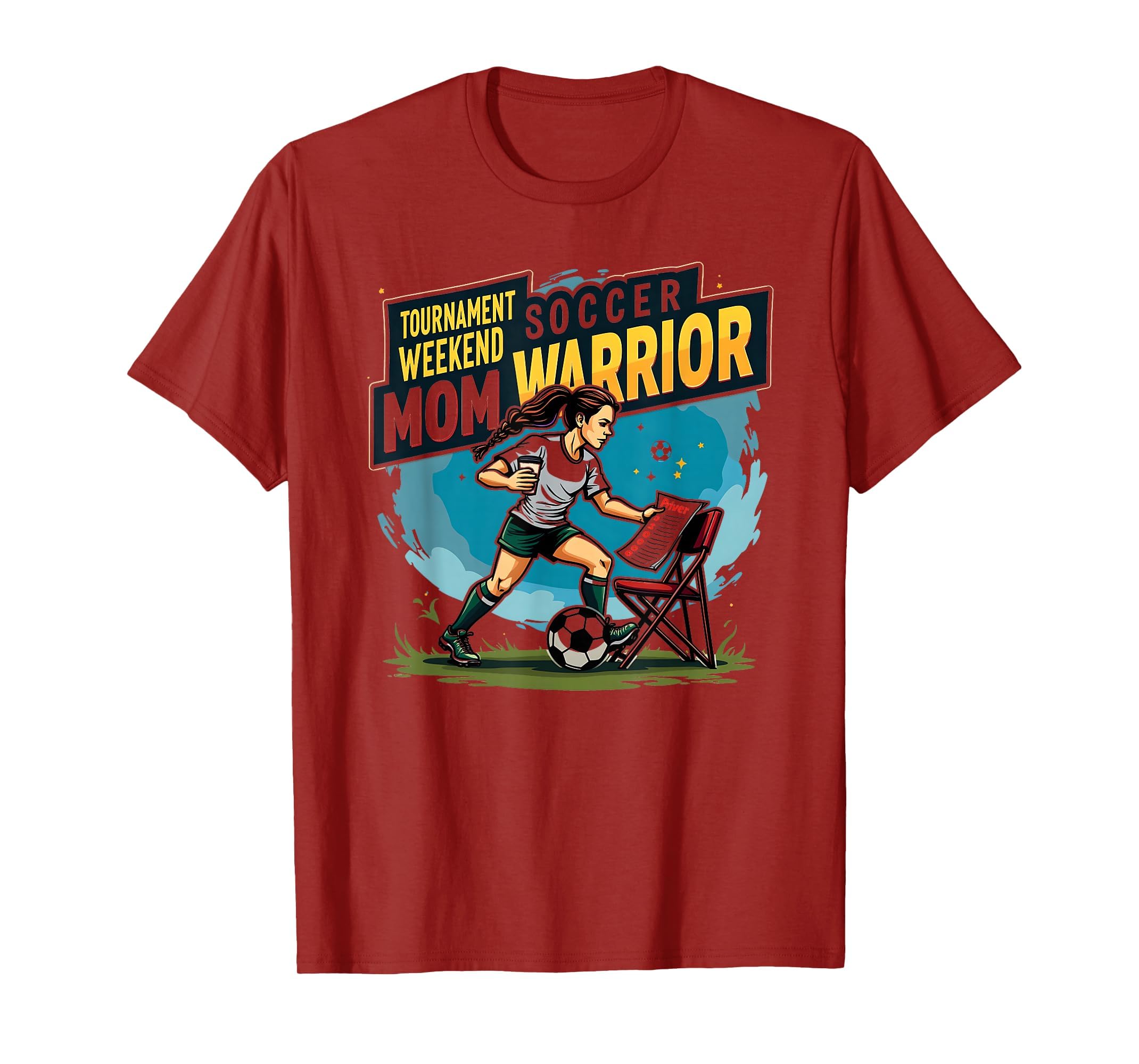 Tournament Weekend Mom Warrior T-Shirt - Casual Everyday Wear Men Women - T-Shirt, Sweatshirt, Hoodie
