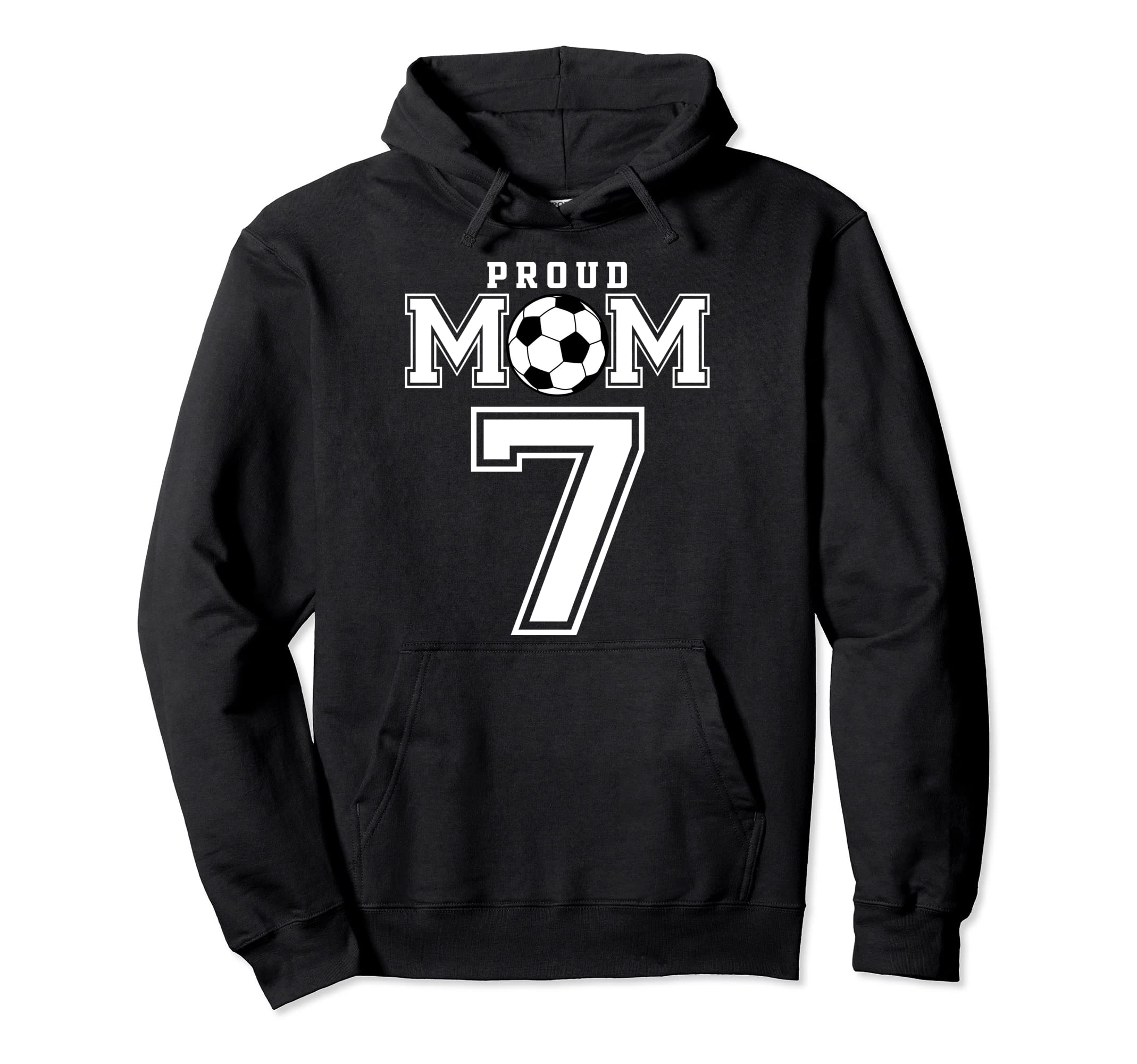 Number 7 Custom Proud Soccer Futbol Hoodie - Streetwear Style for Adults - T-Shirt, Sweatshirt, Hoodie
