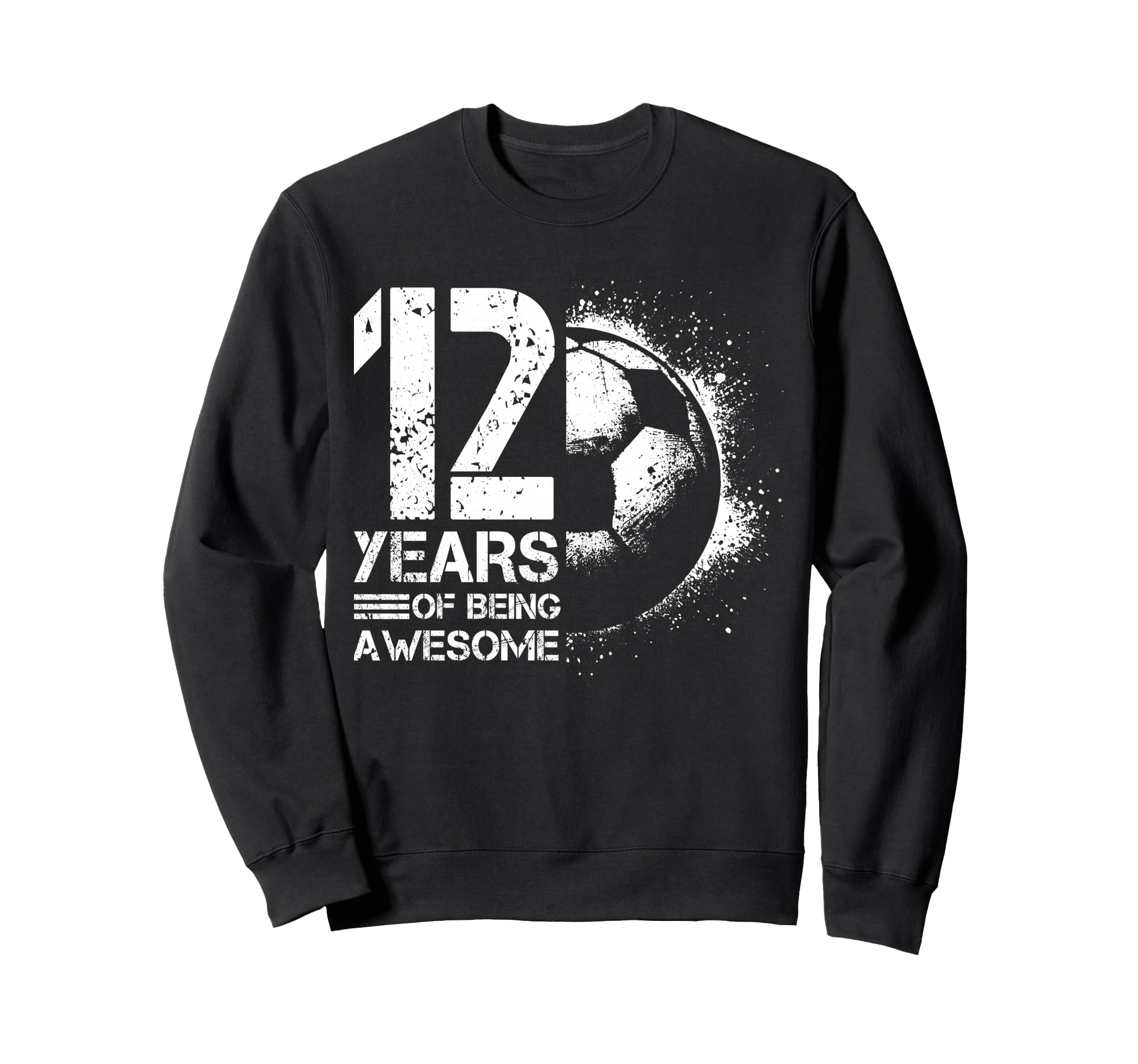 12Th Birthday Soccer Player Sweatshirt - Aesthetic Graphic for Adults - T-Shirt, Sweatshirt, Hoodie
