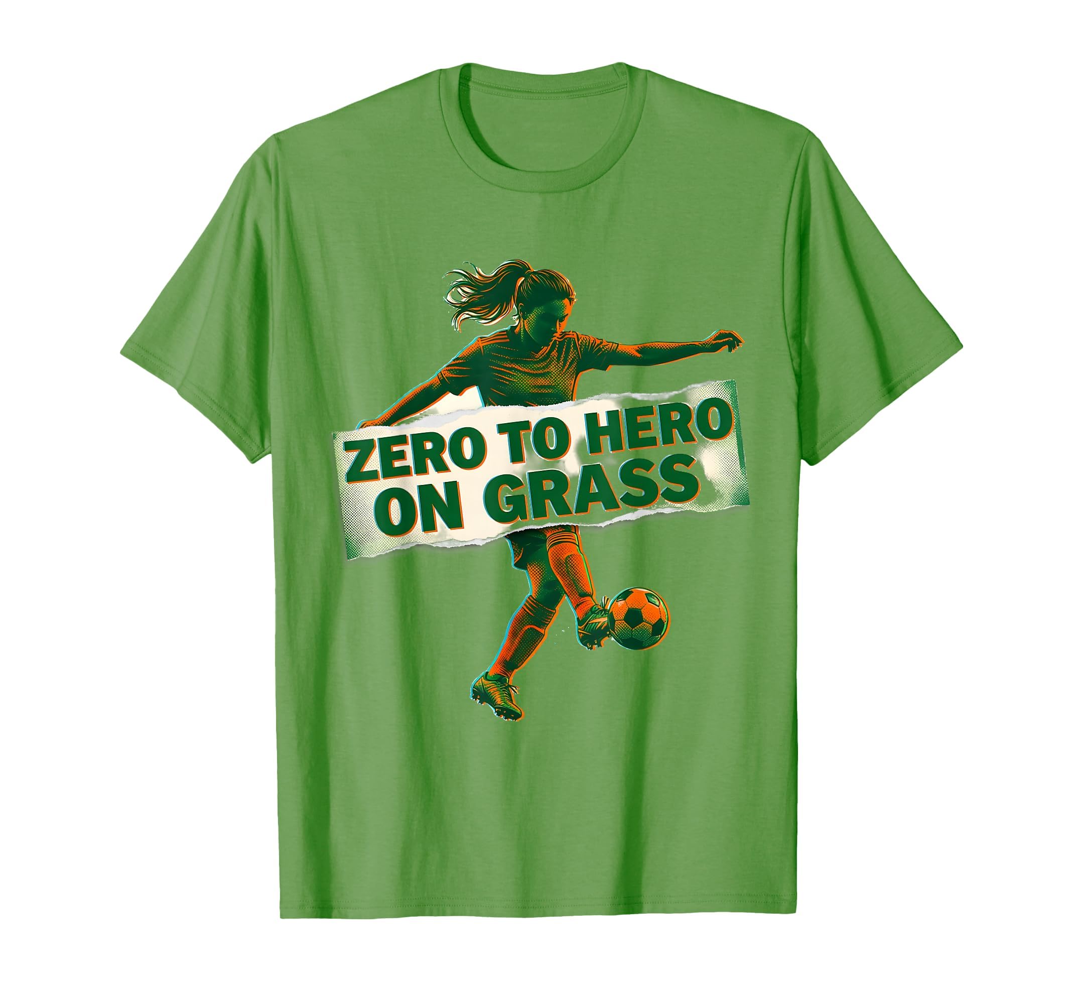 Zero To Hero Grass Soccer Mom T-Shirt - Unique Graphic for Adults - T-Shirt, Sweatshirt, Hoodie