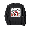 Mom Both Heart Soccer Baseball Sweatshirt - Streetwear Style Men Women - T-Shirt, Sweatshirt, Hoodie