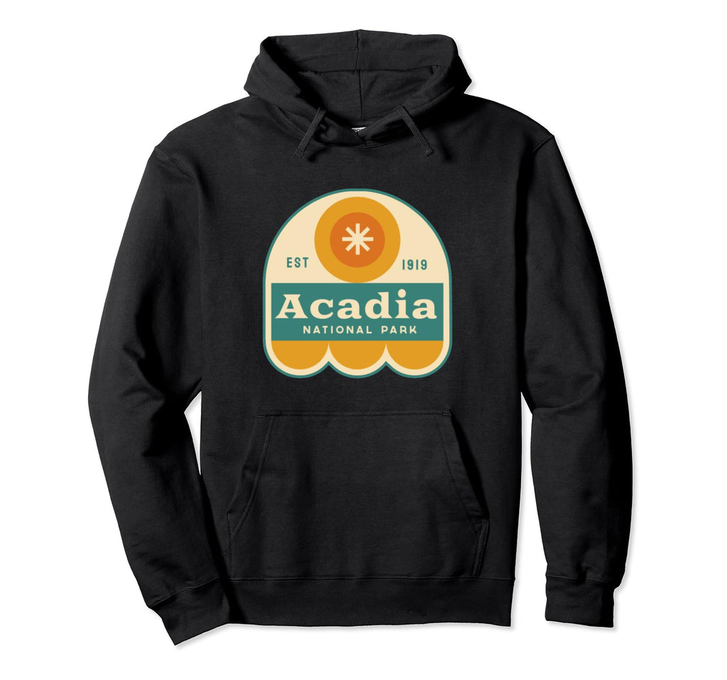 Acadia National Park Logo Badge Hoodie - Streetwear Style Men Women - T-Shirt, Sweatshirt, Hoodie