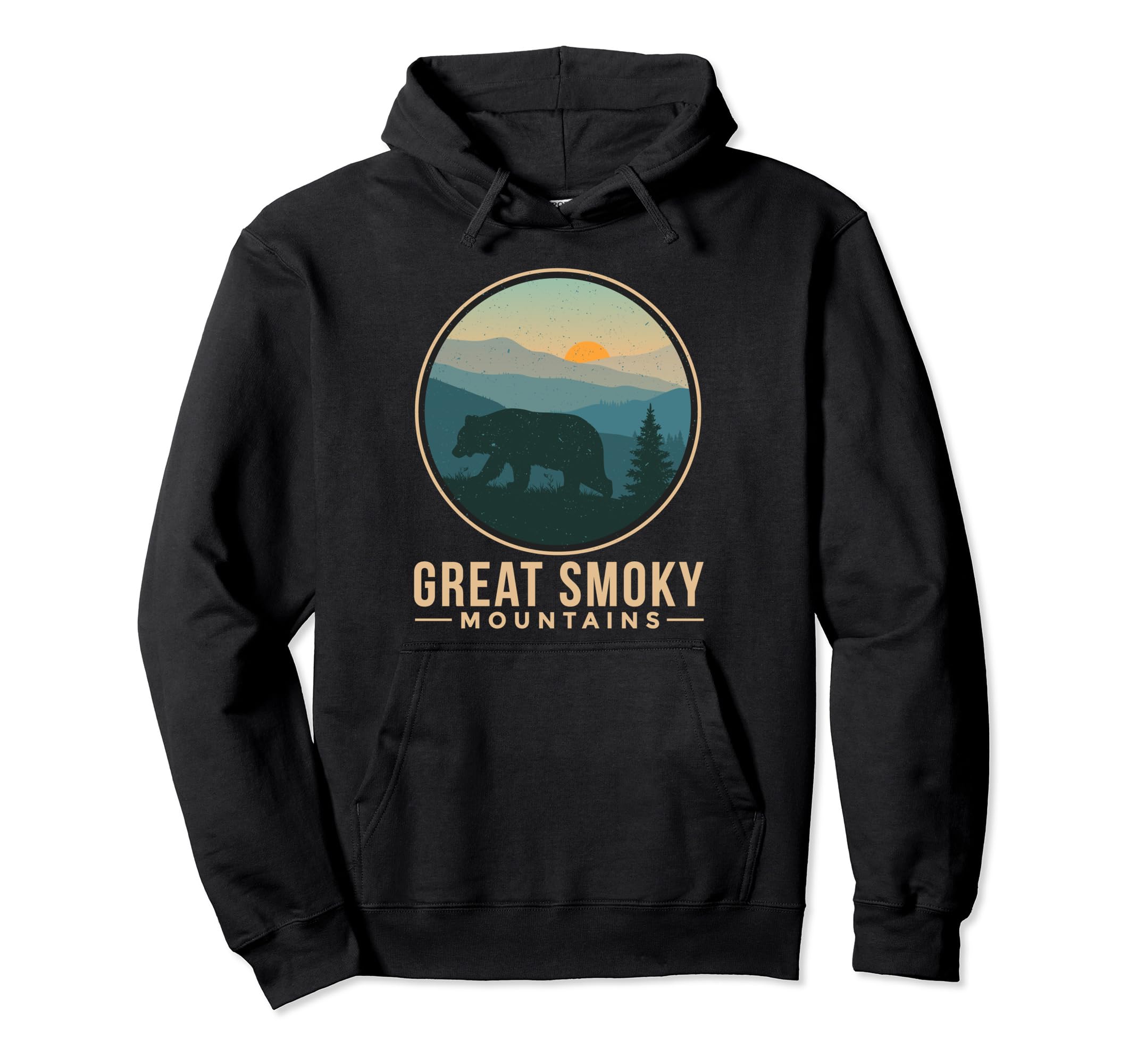 Great Smoky Mountains National Park Bear Hoodie - Novelty Apparel Unisex - T-Shirt, Sweatshirt, Hoodie