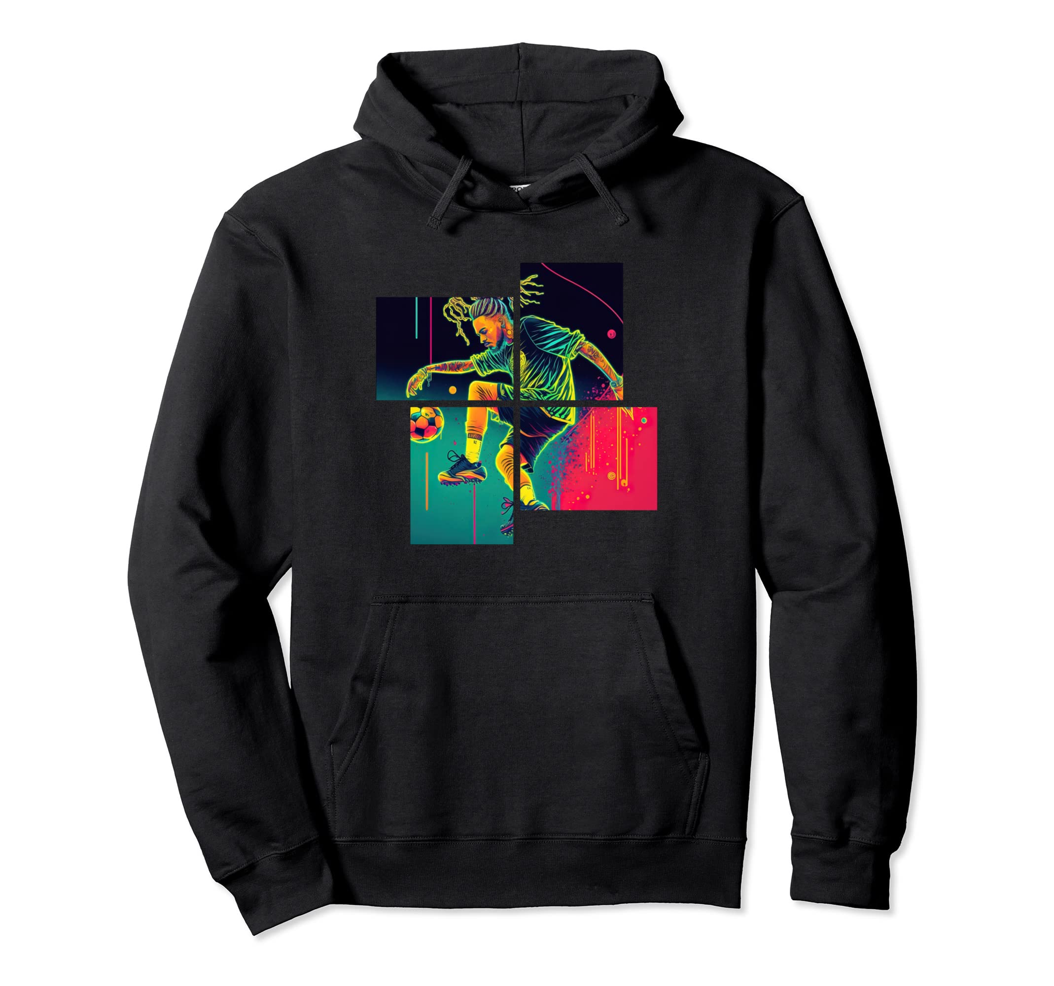 Streetwear Vibes Aesthetic Soccer Hoodie - Novelty Apparel for Adults - T-Shirt, Sweatshirt, Hoodie