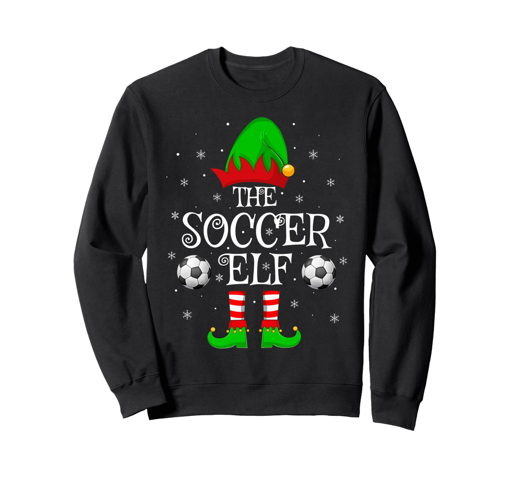 Soccer Elf Family Matching Elf Squad Sweatshirt - Custom Art Print Unisex - T-Shirt, Sweatshirt, Hoodie